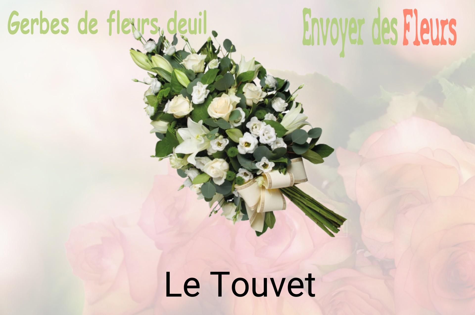 Gerbe de fleurs de deuil livrée à Le Touvet